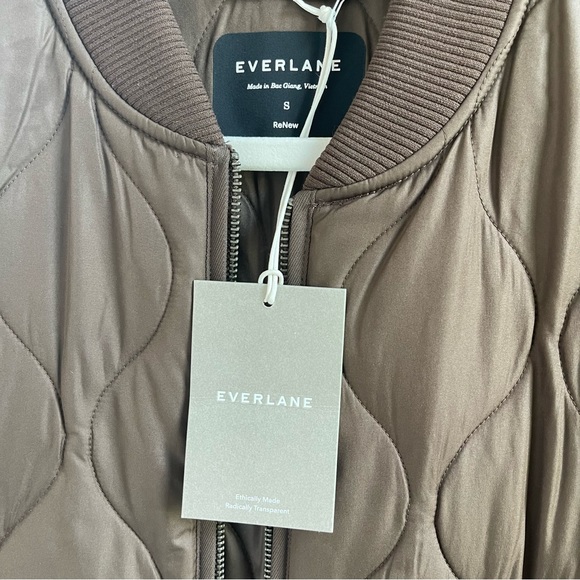 EVERLANE - The ReNew Long Liner in Brown (Long Coat) - Picture 3 of 3